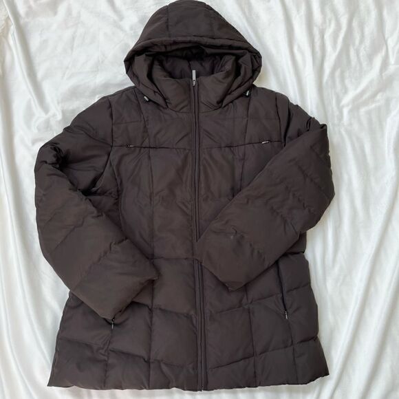 Marvin Richards Brown Hooded Down Parka, Size XL - Picture 1 of 8
